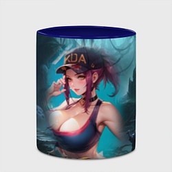 Кружка 3D League Of Legends Akali Kda, цвет: 3D-белый + синий — фото 2