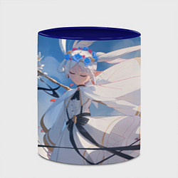 Кружка 3D Sousou no Frieren Фрирен beautiful, цвет: 3D-белый + синий — фото 2