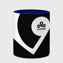 Кружка 3D Cloud9 - black and white, цвет: 3D-белый + синий — фото 2