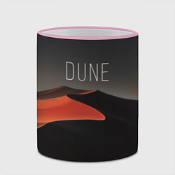 Кружка 3D Дюна - песок, цвет: 3D-розовый кант — фото 2