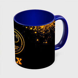 Кружка 3D Ajax - gold gradient, цвет: 3D-белый + синий