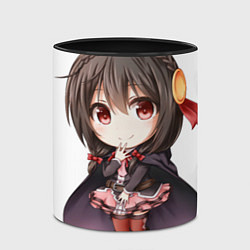 Кружка 3D Konosuba Юн-юн чибик, цвет: 3D-белый + черный — фото 2