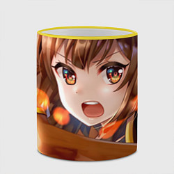 Кружка 3D Konosuba Мэгумин cute, цвет: 3D-желтый кант — фото 2