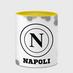 Кружка 3D Napoli sport на светлом фоне, цвет: 3D-белый + желтый — фото 2