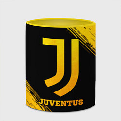 Кружка 3D Juventus - gold gradient, цвет: 3D-белый + желтый — фото 2