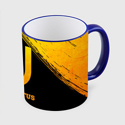 Кружка 3D Juventus - gold gradient, цвет: 3D-синий кант