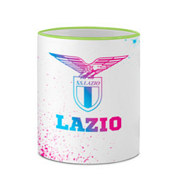 Кружка 3D Lazio neon gradient style, цвет: 3D-светло-зеленый кант — фото 2