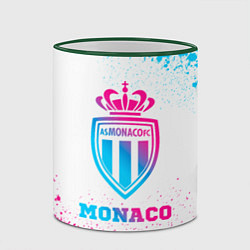 Кружка 3D Monaco neon gradient style, цвет: 3D-зеленый кант — фото 2