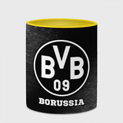 Кружка 3D Borussia sport на темном фоне, цвет: 3D-белый + желтый — фото 2