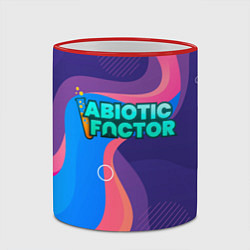 Кружка 3D Abiotic Factor яркие полосы, цвет: 3D-красный кант — фото 2