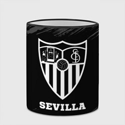 Кружка 3D Sevilla sport на темном фоне, цвет: 3D-черный кант — фото 2