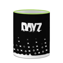 Кружка 3D Dayz game pattern logo, цвет: 3D-светло-зеленый кант — фото 2