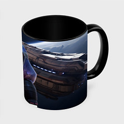 Кружка 3D Mass Effect ТалиЗора, цвет: 3D-белый + черный