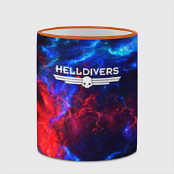 Кружка 3D Helldivers: Space Logo, цвет: 3D-оранжевый кант — фото 2