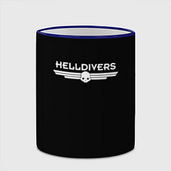 Кружка 3D Helldivers Logo, цвет: 3D-синий кант — фото 2