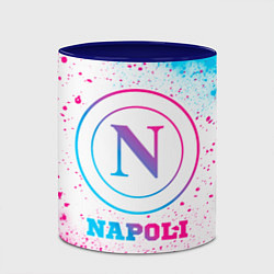 Кружка 3D Napoli neon gradient style, цвет: 3D-белый + синий — фото 2