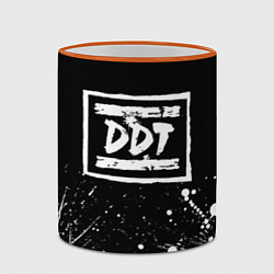 Кружка 3D DDT rock group, цвет: 3D-оранжевый кант — фото 2