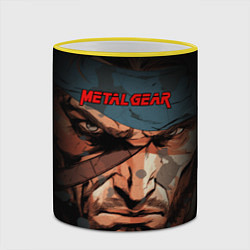 Кружка 3D Metal gear Venom Snake, цвет: 3D-желтый кант — фото 2