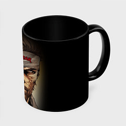 Кружка 3D Metal gear Venom Snake, цвет: 3D-белый + черный