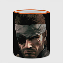 Кружка 3D Metal gear Venom Snake, цвет: 3D-оранжевый кант — фото 2