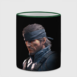 Кружка 3D Веном Снейк из игры Metal gear, цвет: 3D-зеленый кант — фото 2