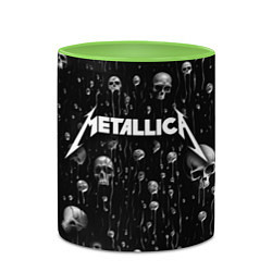 Кружка 3D Metallica - rock, цвет: 3D-белый + светло-зеленый — фото 2