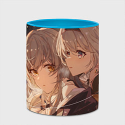 Кружка 3D Honkai Star Rail Firefly Stelle, цвет: 3D-белый + небесно-голубой — фото 2