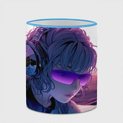 Кружка 3D Honkai Star Rail Silver Wolf, цвет: 3D-небесно-голубой кант — фото 2