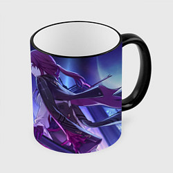 Кружка 3D Honkai Star Rail Silver Wolf Kafka, цвет: 3D-черный кант