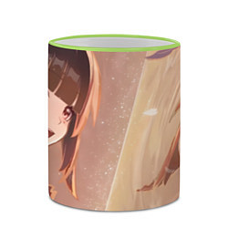 Кружка 3D Honkai Star Rail Sparkle smile, цвет: 3D-светло-зеленый кант — фото 2