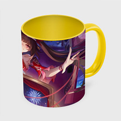 Кружка 3D Honkai Star Rail Sparkle smile, цвет: 3D-белый + желтый