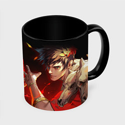 Кружка 3D Zagreus prince of the Underworld Hades, цвет: 3D-белый + черный