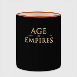 Кружка 3D Age of Empires logo, цвет: 3D-оранжевый кант — фото 2