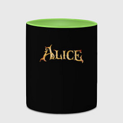 Кружка 3D Alice american mcgee, цвет: 3D-белый + светло-зеленый — фото 2