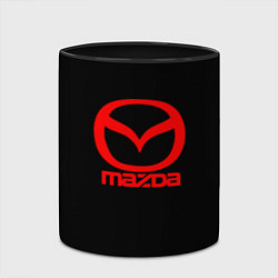 Кружка 3D Mazda red logo, цвет: 3D-белый + черный — фото 2