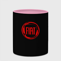 Кружка 3D FIAT logo red, цвет: 3D-белый + розовый — фото 2