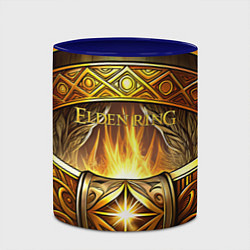 Кружка 3D Магическое кольцо Elden Ring, цвет: 3D-белый + синий — фото 2