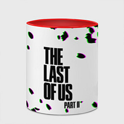 Кружка 3D The last of us лепестки, цвет: 3D-белый + красный — фото 2