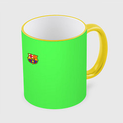 Кружка 3D Barcelona fc sport line, цвет: 3D-желтый кант