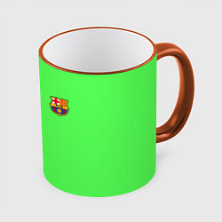 Кружка 3D Barcelona fc sport line, цвет: 3D-оранжевый кант