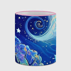 Кружка 3D Звездный лес, цвет: 3D-розовый кант — фото 2