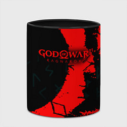 Кружка 3D God of War текстура, цвет: 3D-белый + черный — фото 2