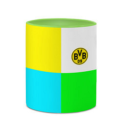 Кружка 3D Borussia color cport, цвет: 3D-белый + светло-зеленый — фото 2