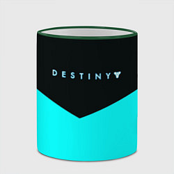 Кружка 3D Destiny action geometry, цвет: 3D-зеленый кант — фото 2