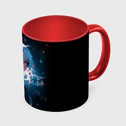 Кружка 3D Сильфи - лунный свет - Mushoku tensei, цвет: 3D-белый + красный