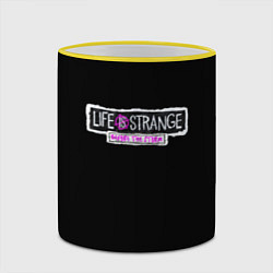 Кружка 3D Life is strange logo game, цвет: 3D-желтый кант — фото 2