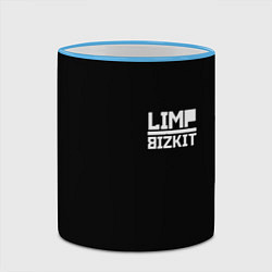 Кружка 3D Lim Bizkit logo, цвет: 3D-небесно-голубой кант — фото 2