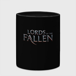 Кружка 3D Lord of the fallen logo, цвет: 3D-белый + черный — фото 2