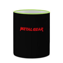 Кружка 3D Metal gear red logo, цвет: 3D-светло-зеленый кант — фото 2