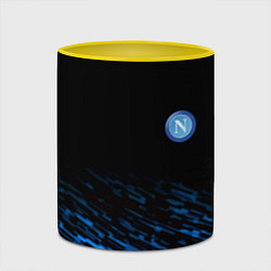 Кружка 3D Napoli fc club texture, цвет: 3D-белый + желтый — фото 2